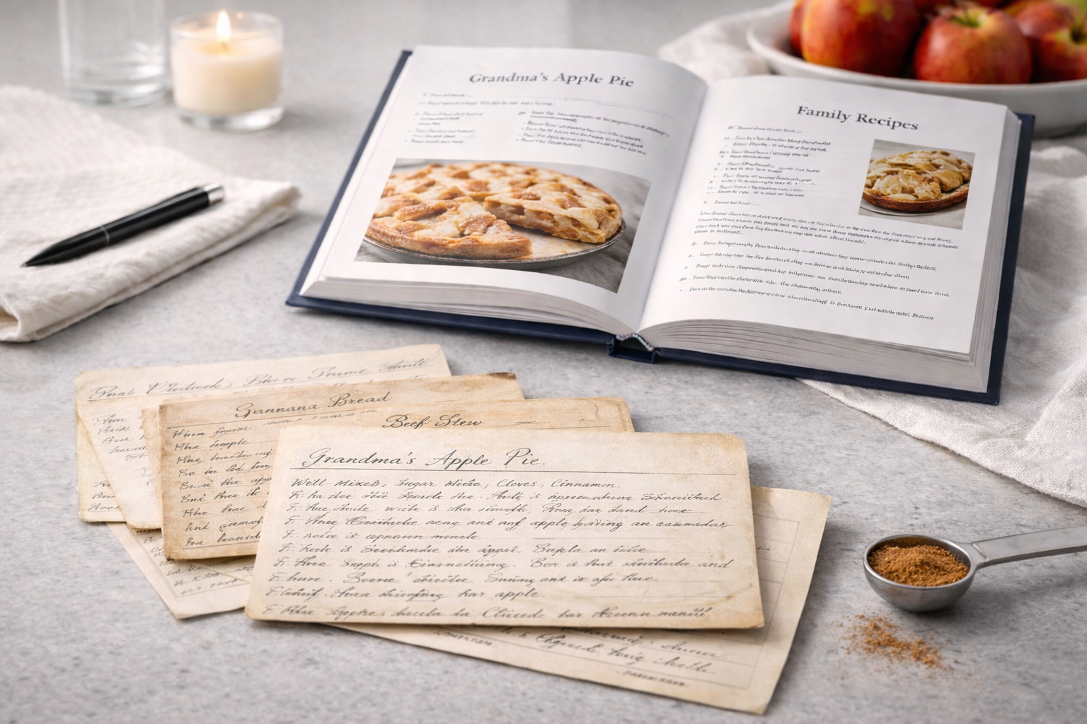 Kitchen Keepsakes | Create a Personalized Family Cookbook